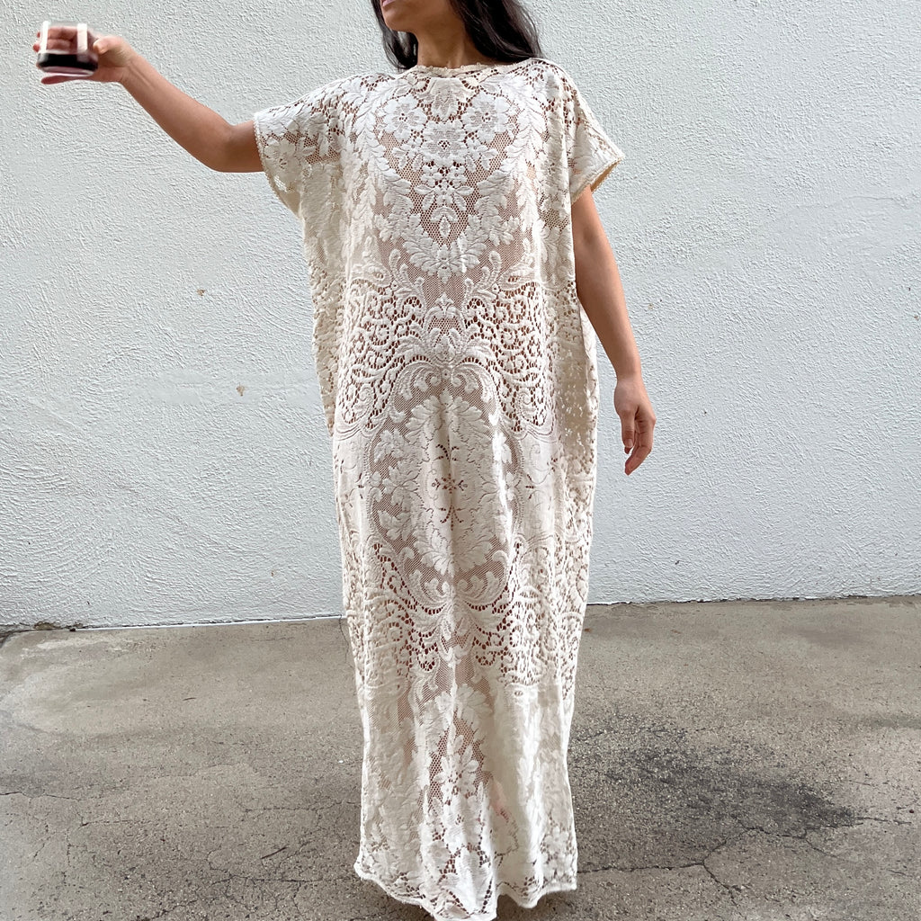 TRS Lace Tablecloth Coverup